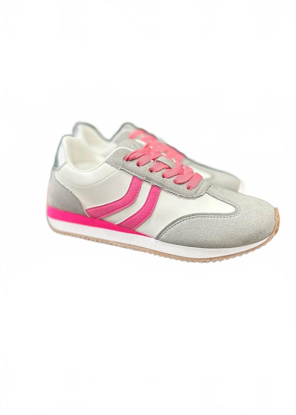 NEW CORKYS FOOTWEAR women's kickoff lace-up sneaker in grey